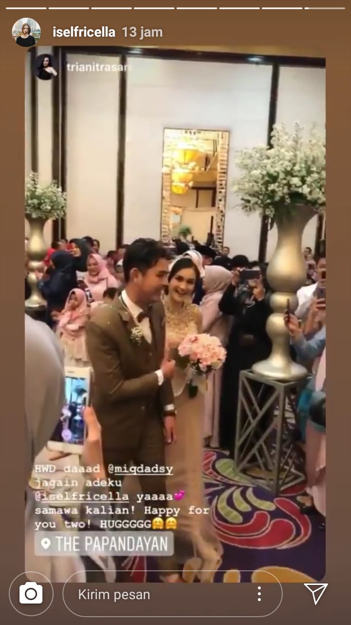 10 Momen bahagia pernikahan Miqdad Addausy dan Nadya Fricella