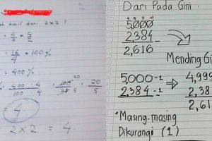 10 Rumus matematika buatan siswa ini endingnya bikin tercengang