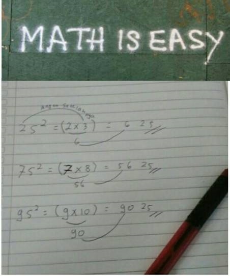 10 Rumus matematika buatan siswa ini endingnya bikin tercengang