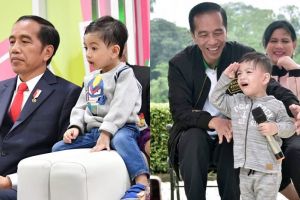 10 Ekspresi kocak Jan Ethes cucu Jokowi, polahnya gemesin