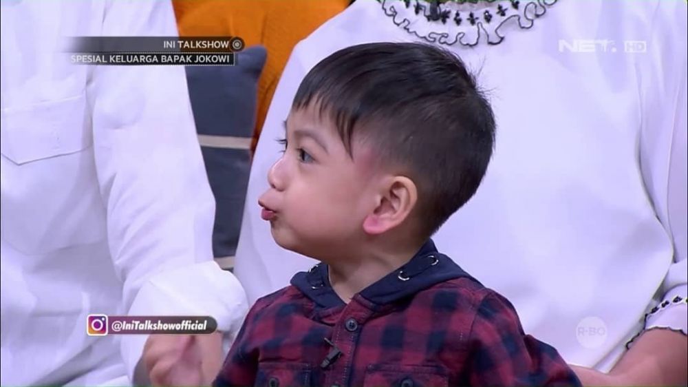 10 Ekspresi kocak Jan Ethes cucu Jokowi, polahnya gemesin