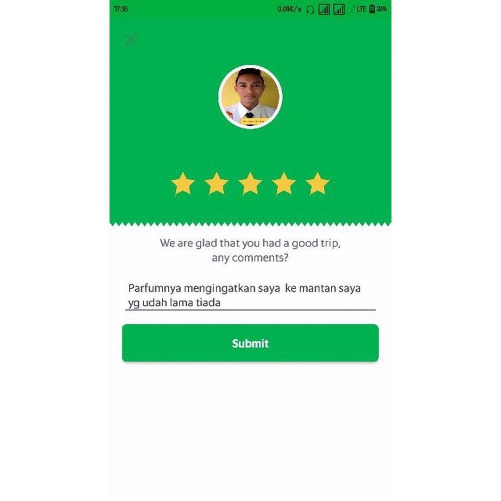 8 Curhat penumpang ojek online teringat mantan, endingnya baper