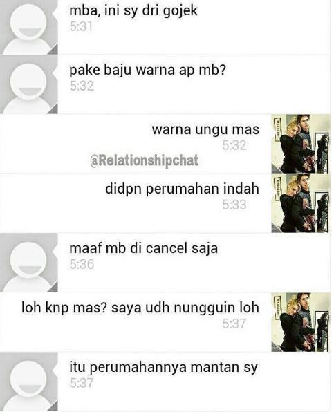 8 Curhat penumpang ojek online teringat mantan, endingnya baper