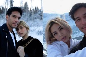 10 Momen Jedar & pacar liburan di gunung es, berani buka baju