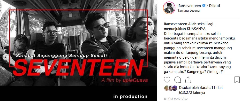 Foto terakhir Ifan bareng mendiang istri & personel Seventeen