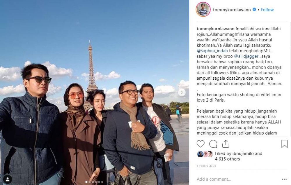 Saphira Indah meninggal, ungkapan duka 6 seleb ini bikin haru