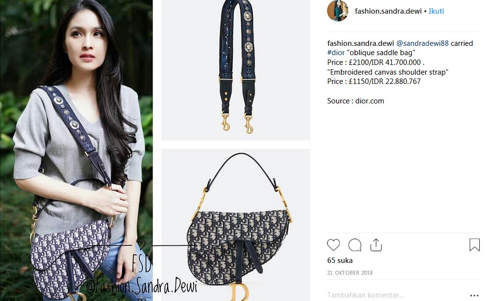 8 Koleksi tas mewah  Sandra  Dewi  ada yang Rp 70 juta