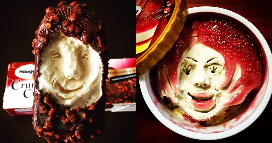 11 Potret es krim berbentuk wajah manusia ini unik abis