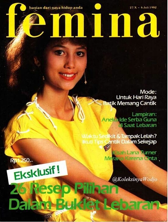 10 Gaya Meriam Bellina saat jadi model majalah jadul