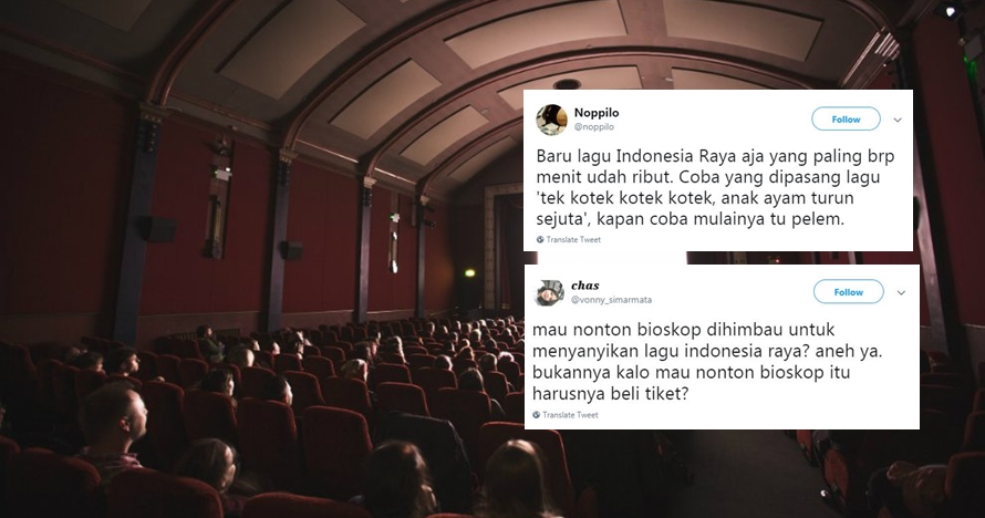 12 Cuitan lucu 'nyanyi Indonesia Raya' di bioskop ini kocak abis