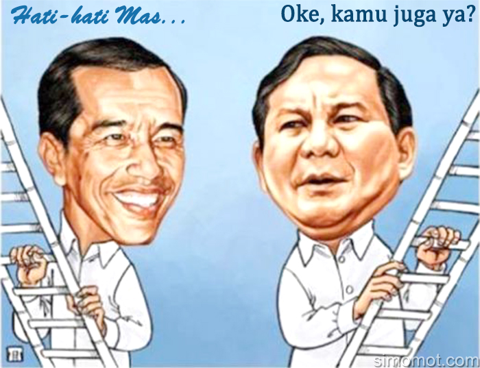10 Foto editan Jokowi-Prabowo ini bikin adem jelang pilpres