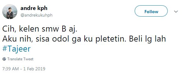 10 Cuitan #Tajeer warganet ini bikin sobat misqueen jadi ngakak