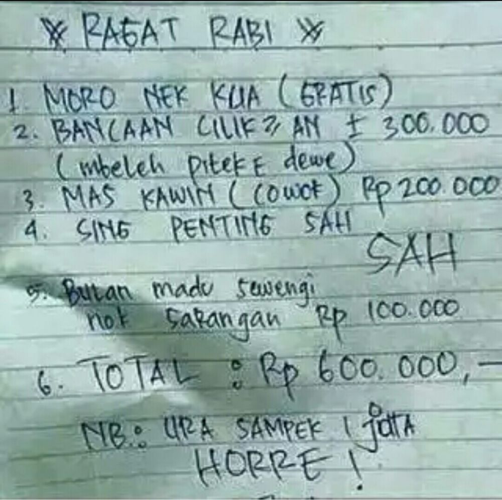 Curhat 8 cowok soal biaya nikah ini bikin ketawa tapi nggak tega