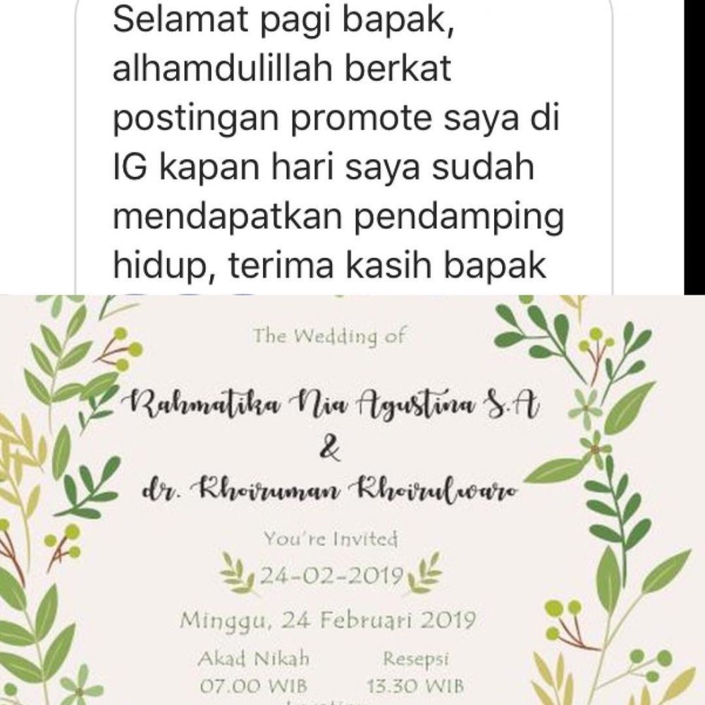 Kisah happy ending cewek dapat jodoh usai dipromosikan Ridwan Kamil