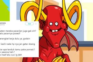 10 Cuitan lucu kalau setan pacaran ini bikin ngakak tapi serem