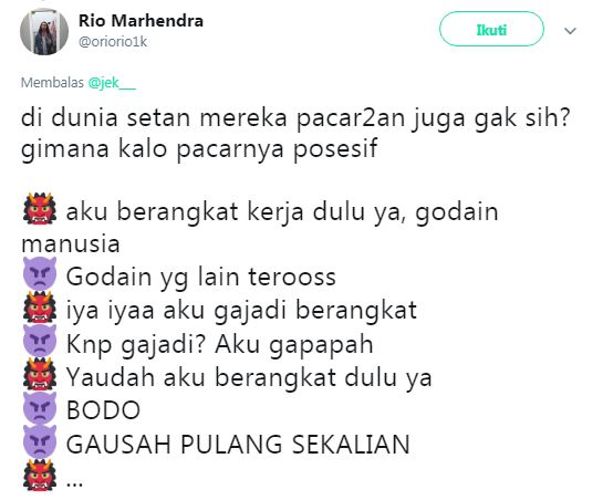 10 Cuitan lucu kalau setan pacaran ini bikin ngakak tapi serem