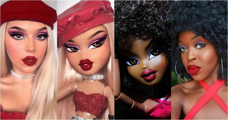 10 Inspirasi makeup mirip boneka Bratz, bikin gemes