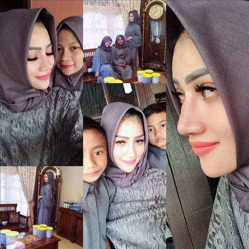 6 Gaya Reva Alexa dalam balutan hijab, makin memesona