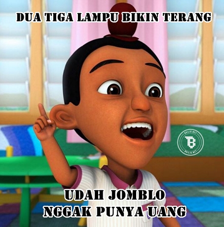 Benda misterius di kepala Jarjit teman Upin Ipin akhirnya terkuak