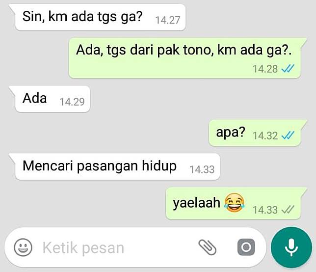 12 Chat lucu 'biar jomblo berimajinasi' ini bikin nyengir