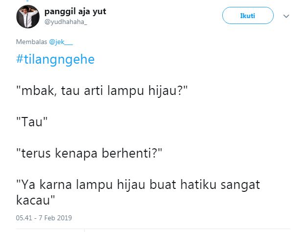 12 Cuitan lucu #tilangngehe ini bikin kamu auto baper