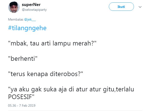 12 Cuitan lucu #tilangngehe ini bikin kamu auto baper