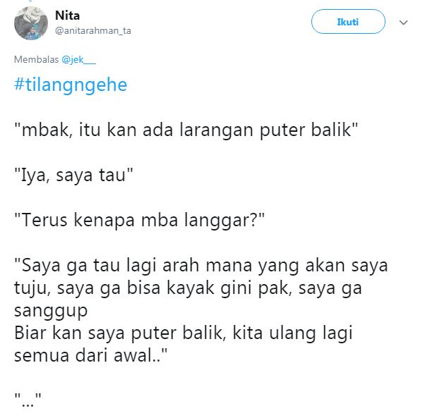 12 Cuitan lucu #tilangngehe ini bikin kamu auto baper