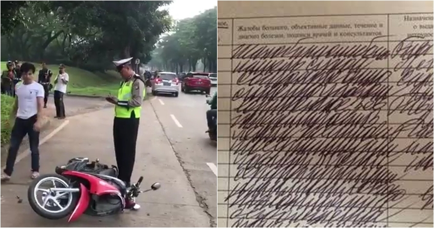17 Editan foto catatan polisi tilang pria yang rusak motor, kocak