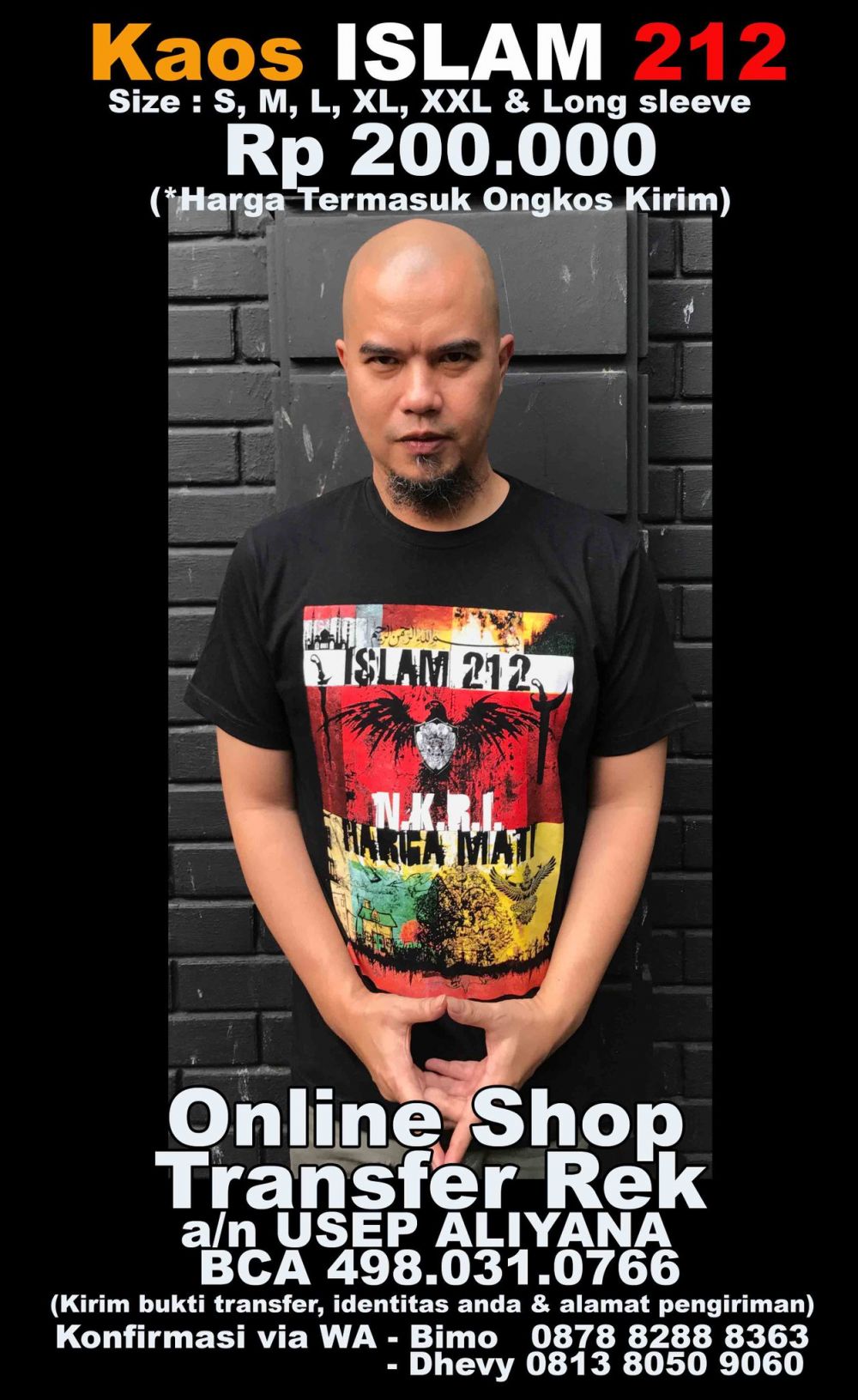 6 Kaus nyeleneh Ahmad Dhani, terbaru dipakai saat sidang