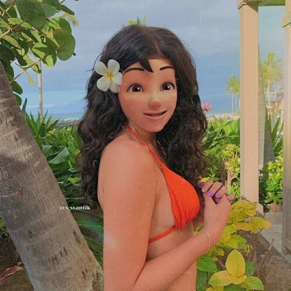 15 Editan foto Kak Ros Upin Ipin jadi selebgram ini epik banget