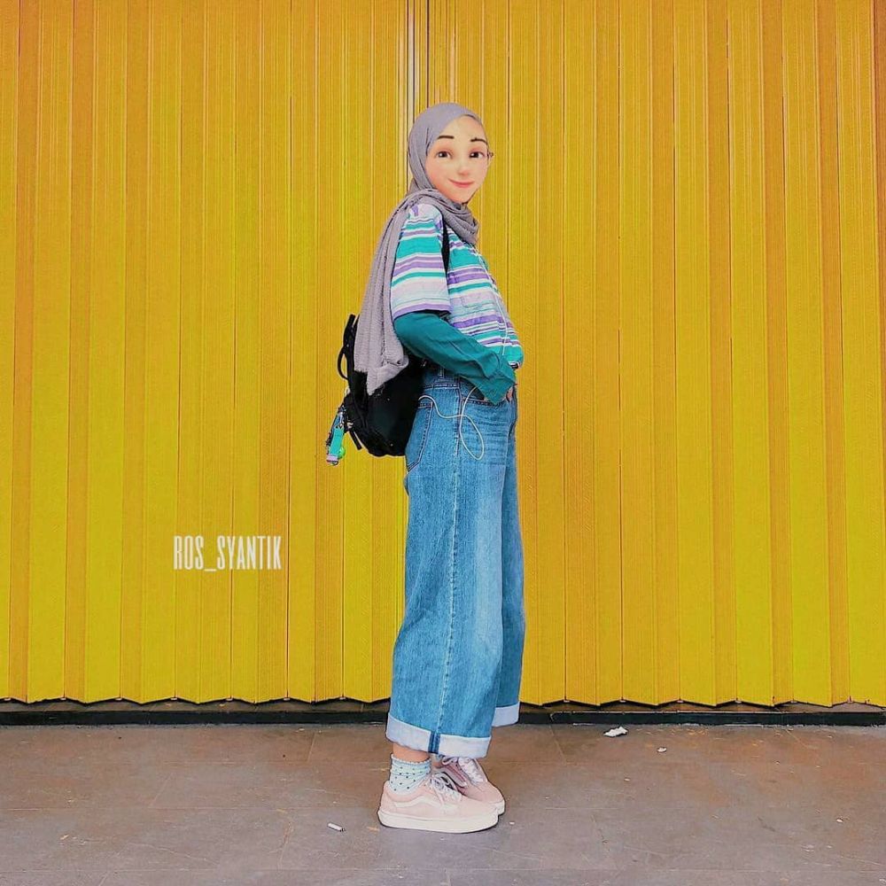 15 Editan foto Kak Ros Upin Ipin jadi selebgram ini epik banget