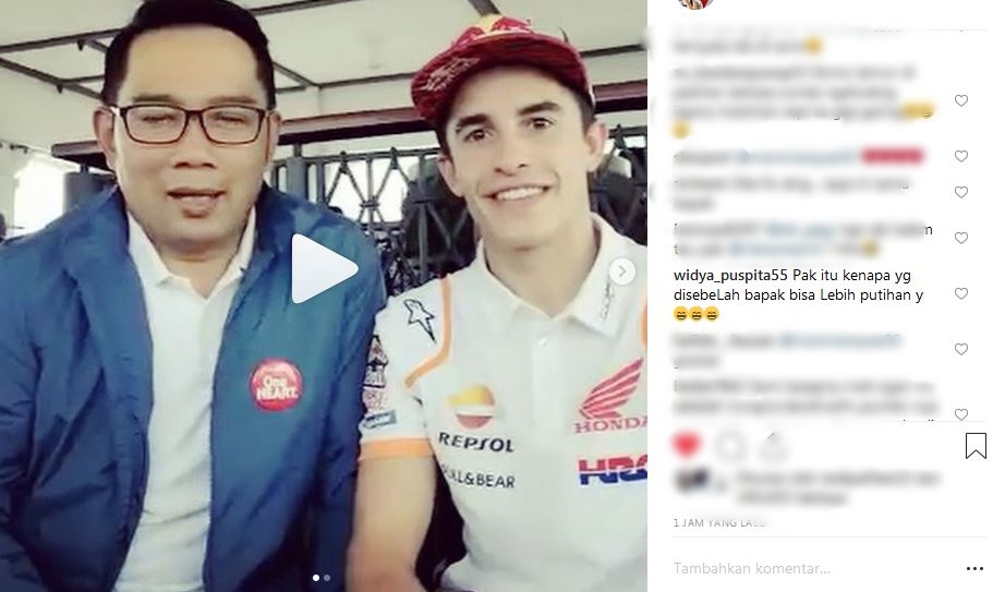 Ridwan Kamil foto bareng Marquez, ini 6 respons kocak warganet