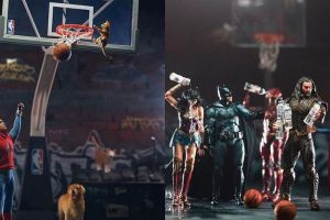 10 Ilustrasi para superhero tanding basket, rusuh banget