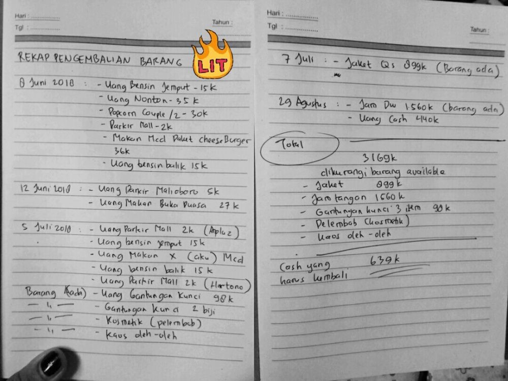 Ditagih barang yang pernah dikasih gebetan, curhat cewek ini viral