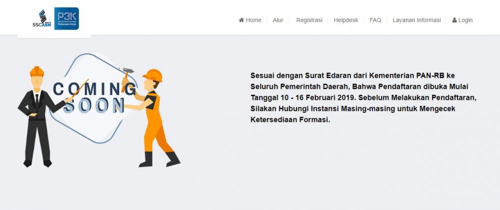 4 Alasan situs sscasn.go.id belum bisa dipakai daftar PPPK