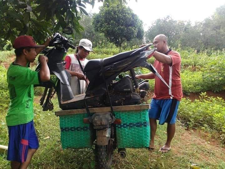 Ditinggal mancing, motor pria ini kedua rodanya digondol pencuri