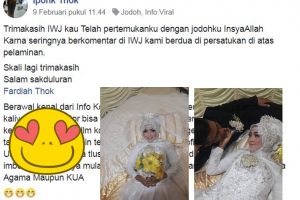 Pria ini ketemu jodoh & menikah gara-gara adu komentar di Facebook