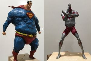 10 Patung superhero dari clay ini bukannya sangar malah nyeleneh