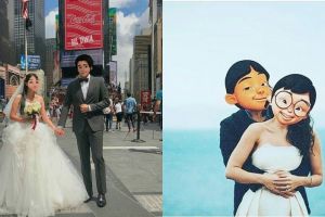 10 Editan foto karakter Upin Ipin menikah ini bikin auto baper