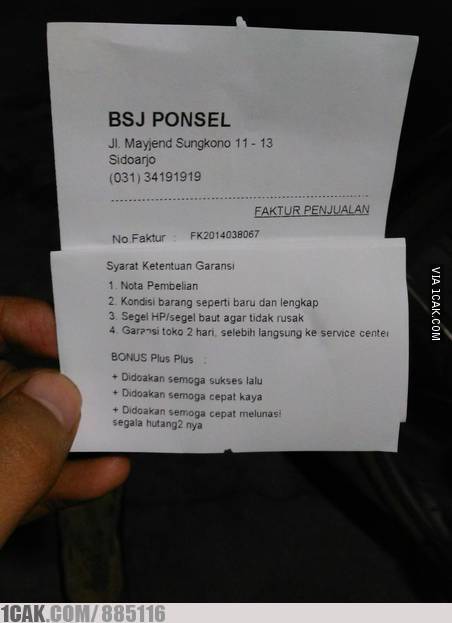 15 Struk belanja lucu ini bikin ketawa sambil mikir keras