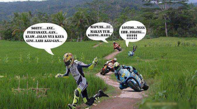 13 Foto editan lucu jika balapan MotoGP ada di Indonesia