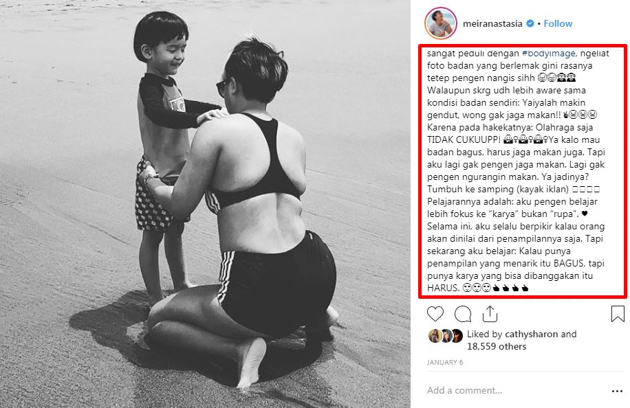 10 Cara percaya diri ala Meira Anastasia, bikin sehat luar dalam