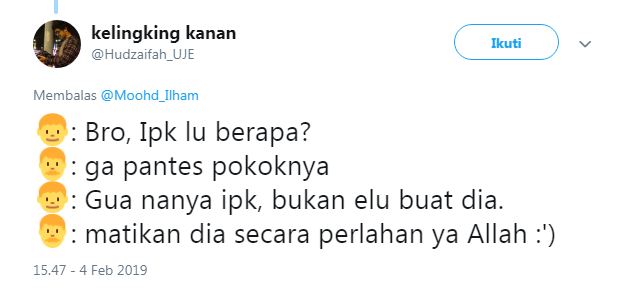 10 Cuitan lucu tanya IPK ini bikin mahasiswa auto ngegas