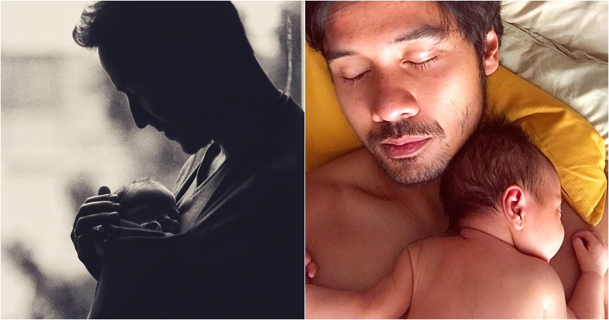 Momen Hamish Daud dan 6 seleb gendong anak pertama yang baru lahir