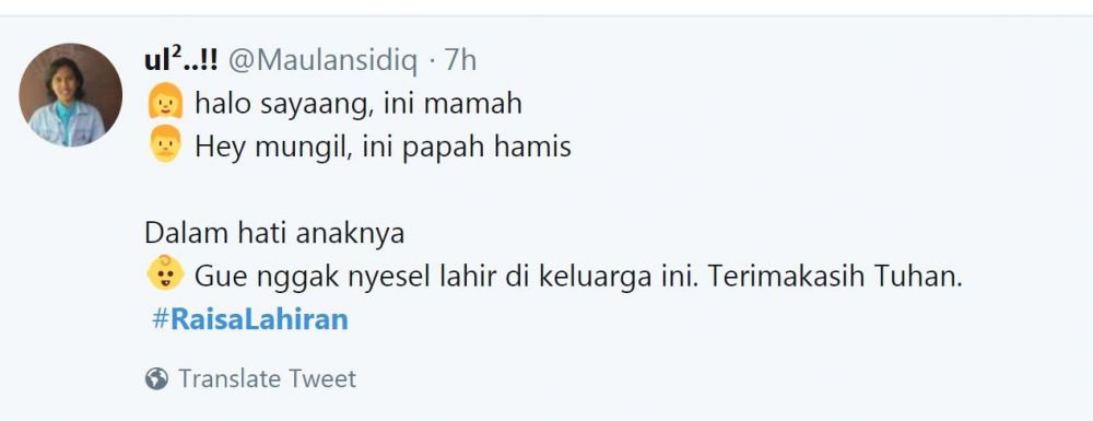 10 Dialog imajiner warganet tentang #RaisaLahiran ini kocak abis