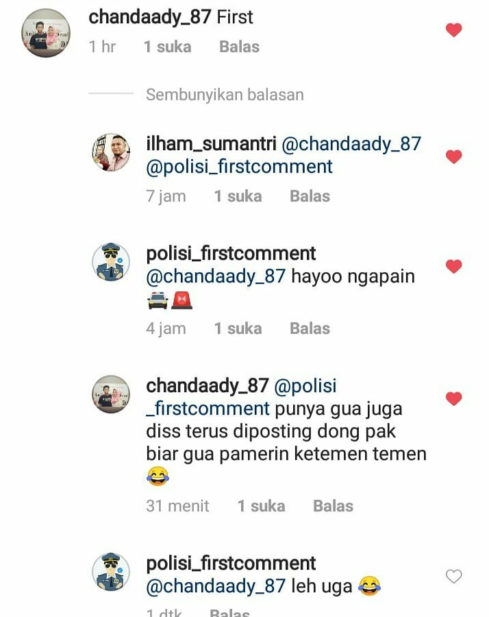 10 Polisi online fiktif ini suka mencyduk netizen berkomentar asal