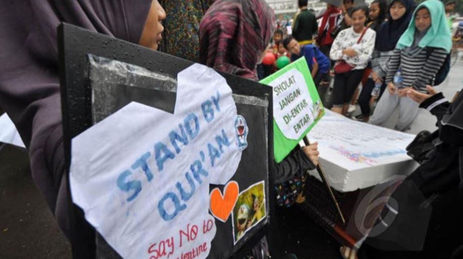 4 Aksi penolakan perayaan Valentine di Indonesia