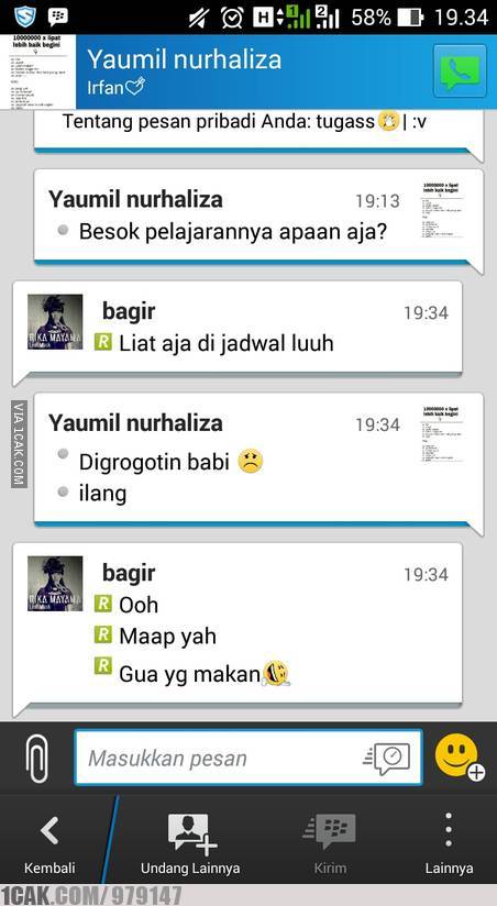 11 Chat lucu cara teman mengingatkan ini bikin senyum tipis