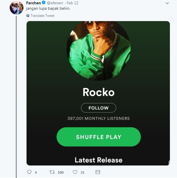 10 Cuitan lucu sambung kata pakai Spotify ini bikin gagal paham