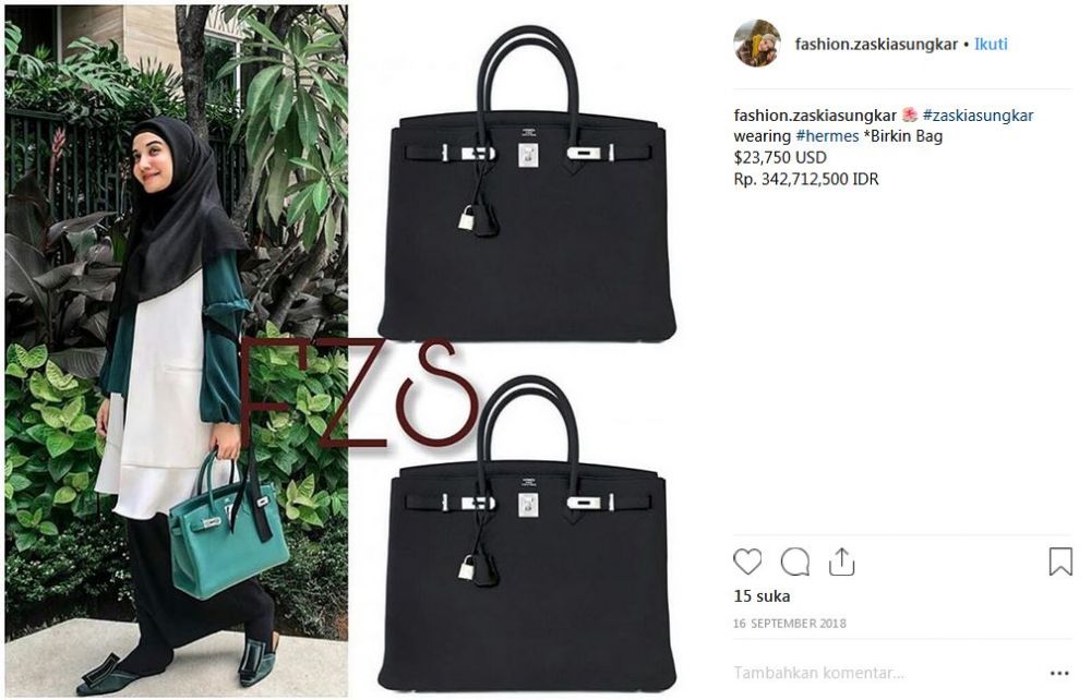 10 Koleksi tas mewah Zaskia Sungkar, ada yang Rp 300 juta